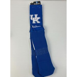 Univeristy of Kentucky Wildcats FBF Socks‎ Size L Crew Blue/White UK NCAA New